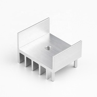 Radiateur à pont redresseur personnalisé sans ventilateur en aluminium extrudé à ailettes pour tube diode, puce PCB, refroidisseur passif à air