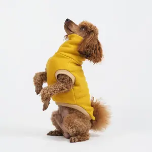 Qiqu Pet Supplier Custom New Designer Turtleneck Dog Sweater with sleeveless Dog High Collar Small Medium Large Teddy Poodle