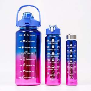 Bouteille d'eau Trio de bouteilles d'eau Bouteilles d'eau <span class=keywords><strong>3</strong></span> en 1 en plastique Bouteilles en plastique - Product Image 1