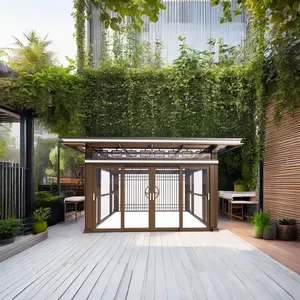 Yeni tasarım ticari ayarlanabilir alüminyum House ile ev bahçe veya Gazebo gölgelik için panjur çatı 3x3 kemerler kemerler