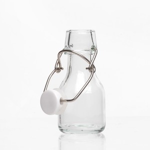 Bouteilles d'eau en verre transparentes rondes/carrées de haute qualité avec couvercle à clip pour Kombucha, bière, <span class=keywords><strong>tequila</strong></span> et boissons gazeuses - Product Image 5