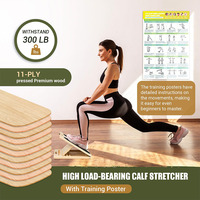 2 en 1 Planche de Pilates en bois extensible pour la maison Planche de Pilates portable Planche de Pilates Squat Wedge Slant Board