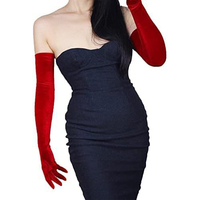 Gants longs en velours MIO, élégants pour les soirées, accessoires de robe d'opéra, mode féminine, pour les activités de plein air