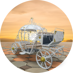 Transport de chevaux touristiques Citrouille Chariots de chevaux Mariage Cendrillon Chariot 13ft Transport de chevaux grandeur nature - Product Image 5