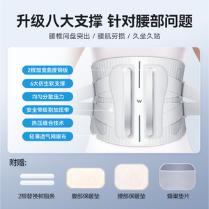 Cinturón de Soporte Lumbar Médico WELLDAY de Algodón Unisex para Alivio del Dolor de Cintura y Corrección de Postura - Product Image 5