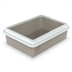 Bac à litière pour chat en plastique durable et accessoires, facile à nettoyer, fabriqué en Italie - Product Image 1