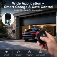 Interrupteur à distance sans fil universel 12V, module récepteur RF 433MHz, relais 1 canal pour ouvre-porte de garage intelligent
