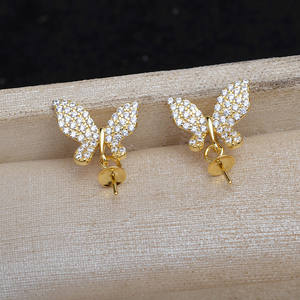 S925 Silver Starfish <b>Earrings</b> <b>Holder</b> DIY Accessory for 9-10mm Fashion Stud Jewelry Semi-Finished 9-10mm JG5967 <b>Earring</b> <b>Holder</b> - Product Image 2