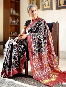 Bollywood Designer Linnen Patola Saree