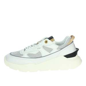 D.A.T.E. Baskets pour hommes M401-FM-DR-LG en toile blanche, chaussures tendance - Product Image 1