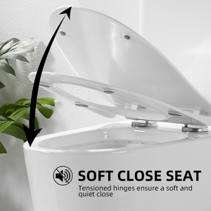 Kidoir Watermark Mềm Đóng Cửa Tiết Kiệm Nước Kép Flush Hai Mảnh Kéo Dài Nhà Vệ Sinh Với <span class=keywords><strong>Push</strong></span> <span class=keywords><strong>Button</strong></span> Flush ADA Thoải Mái Chiều Cao - Product Image 3