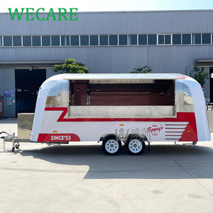 Wecare Mobile Restaurant <span class=keywords><strong>Caravane</strong></span> alimentaire mobile avec cuisine Camion Street Food Vending Car Concession Trailer Pizza Foodtruck - Product Image 3
