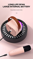 Mini microphone portable, audio intégré, machine de karaoké familiale, haut-parleur sans fil BT pour l'extérieur