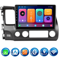 Autoradio Android 13.0 Plug and Play pour Civic 2006-2011, CarPlay sans fil, Android Auto, GPS avec écran OLED USB