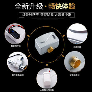 Vanne de chasse d'eau à capteur Goodwill pour toilettes à la turque, 25-80 psi, AC 110-240V, murale, économie d'eau - Product Image 4