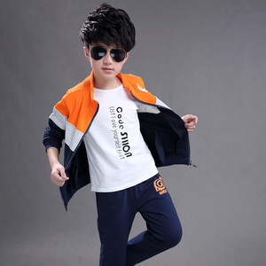 2020 Mùa Xuân Và Mùa Thu Dài Tay Áo 3 Mảnh Trẻ Em Bé Cậu Bé Quần Áo Bộ Quần Áo - Product Image 4