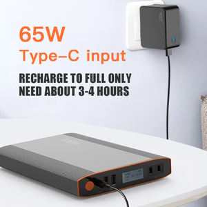 WST AC Power Bank <span class=keywords><strong>220V</strong></span> Sortie PD 65W Notebook <span class=keywords><strong>Powerbank</strong></span> 50000mah Centrale électrique portable pour ordinateur portable - Product Image 4