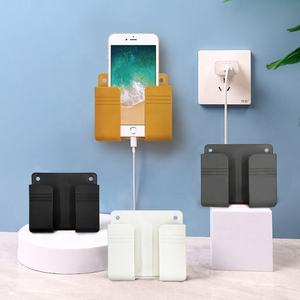 Accesorios de baño sin perforaciones de plástico, soporte para teléfono móvil, <span class=keywords><strong>arreglo</strong></span> de cabecera para electrodomésticos, organizador de escritorio - Product Image 2