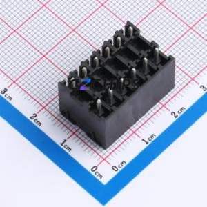 DB2EVHB-3.81-2*6P-BK Plug-in Terminal Block Through hole,P=3.81mm Connector Board-to-Board / Socket - Closed 2x6P 3.81mm Black - Product Image 2