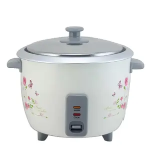 Customized 6 Liter 1000 W Big Capacity Electric Drum Rice Cooker With Aluminum Steamer