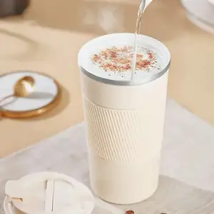 Kahve fincanı paslanmaz çelik tozu kaplama silikon kauçuk kılıf yalıtımlı paslanmaz çelik kahve kupaları