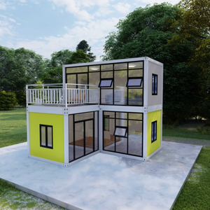 Casa Contenedor de Acero Desmontable de 40 pies al por Mayor, Habitaciones Prefabricadas Modernas y Transpirables con Planos de Planta - Product Image 2