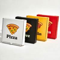 Vente en gros d'usine, boîte à pizza à emporter en carton ondulé haut de gamme personnalisée
