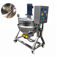Chaudière à vapeur de bouilloire chemisée de chauffage électrique inclinable pour la machine de cuisson de lait de soja