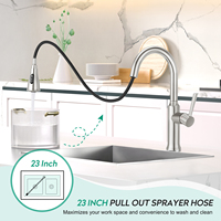 Robinet de cuisine intelligent en acier inoxydable 304 infrarouge à capteur tactile