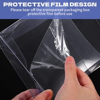 Boîtes de rangement transparentes en plastique personnalisées, anti-poussière, pour collectionneurs de cartes à collectionner, pour TCG
