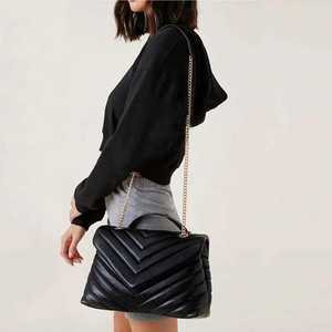 Sac à main matelassé en PU léger pour femme, sac bandoulière tendance - Product Image 3