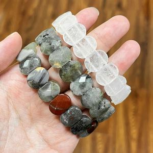 Natural Stone <b>Bracelet</b> Colorful Glass Beaded Energy Healing Exclusive Laser Engraved Logo Maintenance Tips Card - Product Image 5