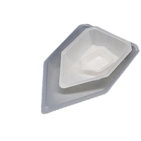 Baki Timbang Laboratorium Bentuk Perahu PP/PS OEM, Wadah Timbang