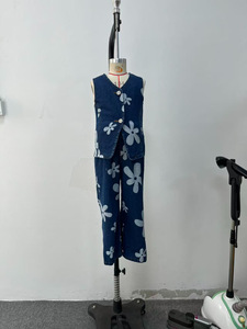 เสื้อกั๊กแขนกุดและกางเกงยีนส์ขายส่งสำหรับเด็ก ชุดเสื้อผ้าเด็กผู้หญิงทันสมัย อายุ 3-7 ปี - Product Image 3