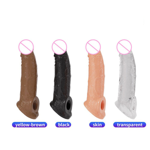 Condón transparente de cristal, juego de dientes de lobo, anillo de <span class=keywords><strong>esperma</strong></span> con bloqueo de pene para hombre - Product Image 1