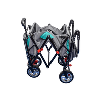 Chariot pliable de chariot de chariot pliable d'auvent de camp de plage résistant portatif