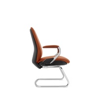 Chaise de direction en cuir, chaise de bureau exécutive, pivotante, roulettes silencieuses, pour la salle du patron de l'entreprise