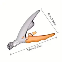 Coupe-ongles LED pour animaux de compagnie avec lumière visible, poignée ergonomique, sûr et sans stress, outil de toilettage pour chiens et chats