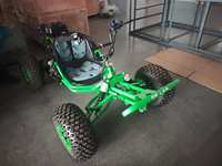 Go Kart de Gasolina de 2 Plazas, Buggy Todoterreno, Kart Quad para Todo Tipo de Terreno, Buggy de Carreras con Suspensión Independiente para Deportes al Aire Libre