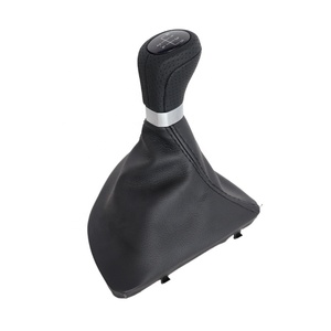 LHD Leather 5/ 6 Speed Left Drive Gear Shift Knob Head Boot Cover Case Collar Stick <strong>Shifter</strong> Lever Ball for BMW E87 Accessories - Product Image 2
