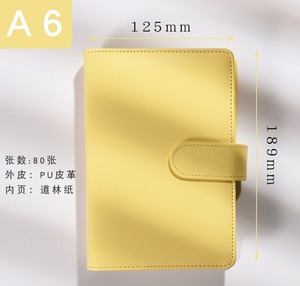 A5A6 libro mastro palmare Benma Karon colore foglia allentata taccuino portatile della ragazza della contabilità - Product Image 2