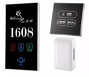 Placa de puerta electrónica con accesorio DND para Hotel con pantalla LED Digital de número de habitación y función de bloqueo de timbre para uso en la puerta - Product Image 1