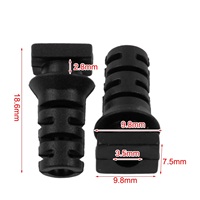 Conector de glándula de Cable, Protector de arranque de Cable de alivio de tensión de goma, 3,5mm, 4mm, 5mm, funda de Cable, cargador de teléfono móvil, herramienta eléctrica