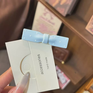 Hot Selling <b>Sweet</b> Cute Design Blue Pink Bowknot Hairpin Exquisite Light Luxury Girl's Hairpins Fashionable Headwear Wholesale - Product Image 4