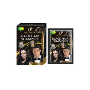 Crema Colorante per Capelli Istantanea Dr.Davey, <span class=keywords><strong>Shampoo</strong></span> per Donna e Uomo, Colore Nero, Ingredienti Naturali - Product Image 1