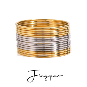 Stainless Steel <b>Plain</b> Bangle JDB2410003 Unisex Fashion Jewelry Bracelet - Product Image 5