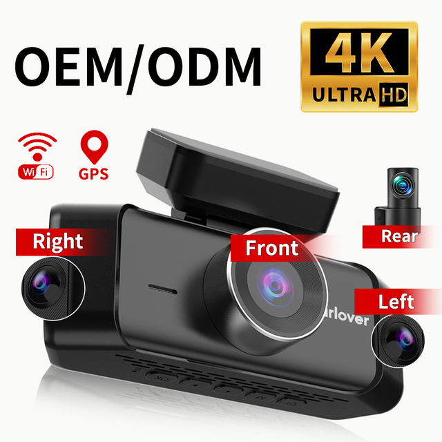 Dash Camera High-Speed 5G WiFi 4-Channel 360 4K Dash Cam with G-Sensor Night Vision AI Video Recorder Car DVR Dashcams