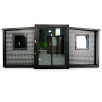 Maison préfabriquée modulaire extensible sur mesure de 20 pieds/40 pieds avec décoration intérieure complète, maison conteneur pour usage hôtelier, structure en acier