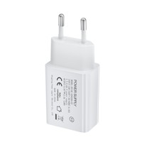 Adaptateur secteur double USB 10W 5V 2A certifié CE RoHS, prise EU, vente en gros d'usine, chargeur mural pour smartphone et casque