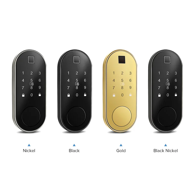 Automatic Keyless WiFi BLE APP Electronic Digital Classic Smart Lock with Touch-Screen Keypad Deadbolt